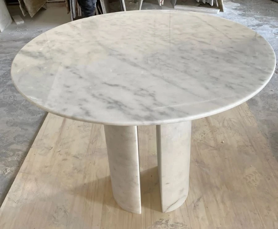 Cararra Marble Side Table
